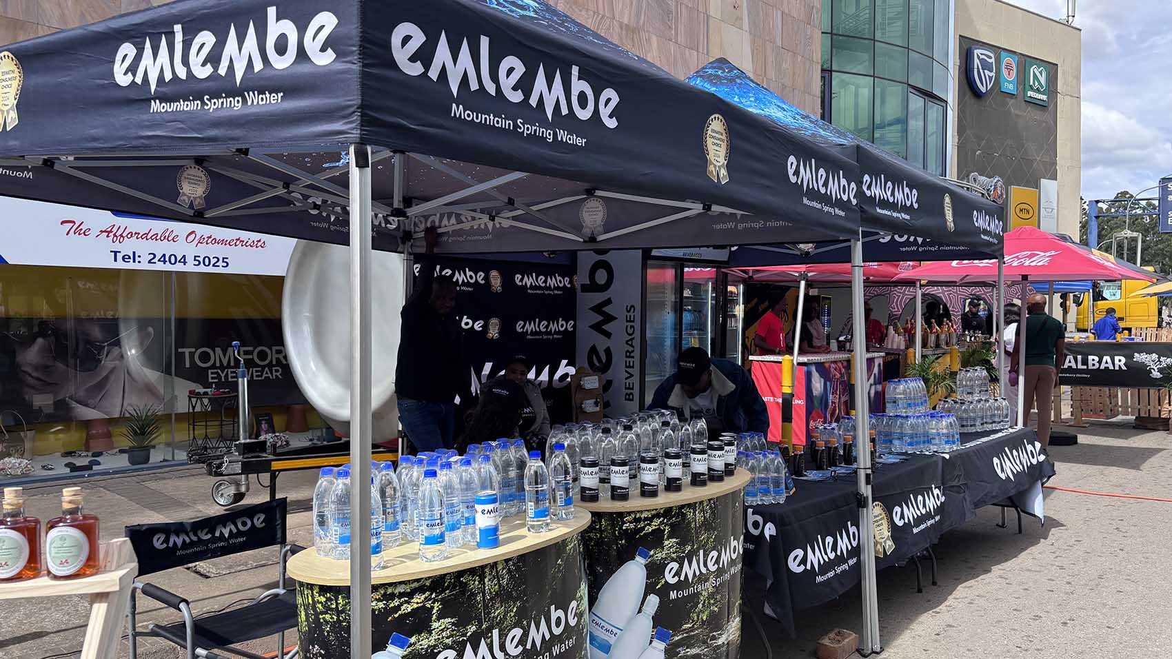 Emlembe Beverages was among the local businesses showcasing during the Second Edition of the Made in Eswatini Consumer Fair yesterday. 